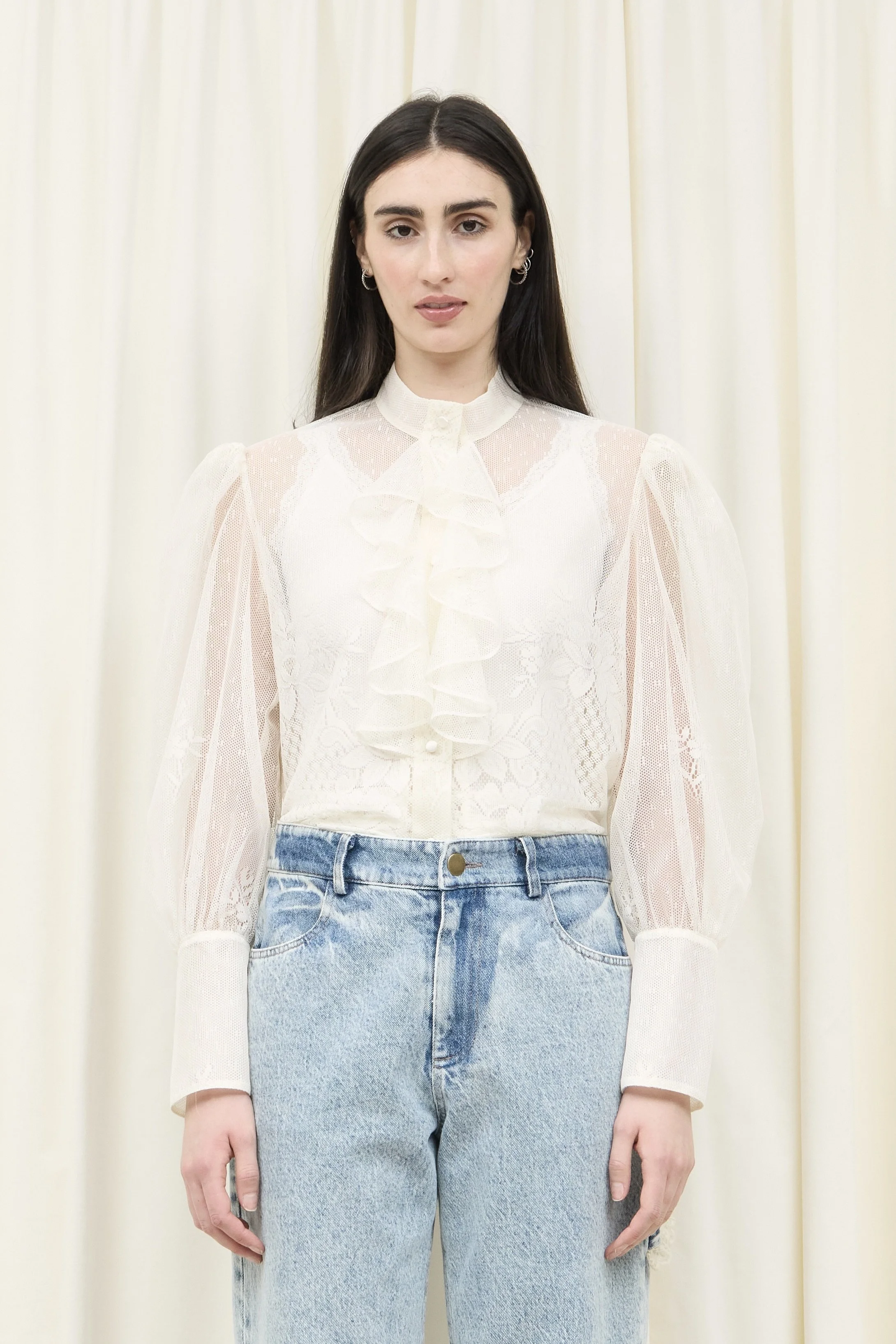 Harry Lace Ruffle Shirt — Tanner Fletcher Harry Lace Ruffle Shirt — Tanner Fletcher